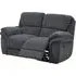 Sasha 2-Seater Recliner Sofa - Dark Grey, Fabric