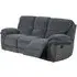 Sasha 3-Seater Recliner Sofa - Dark Grey, Fabric