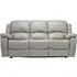 Sienna 3-Seater Recliner Sofa - Pearl Grey, Leather