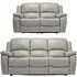 Sienna 3+2 Seater Recliner Sofa Set - Pearl Grey, Leather