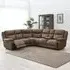Torino Corner Recliner Sofa - Chestnut, Faux Leather