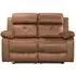York 2-Seater Manual Recliner Sofa - Chestnut Brown, Fabric