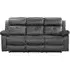 York 3-Seater Recliner Sofa - Charcoal, Fabric