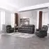York 3+1+1 Seater Recliner Sofa Set - Charcoal, Fabric