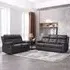 York 3+2 Seater Manual Recliner Sofa Set - Charcoal, Fabric
