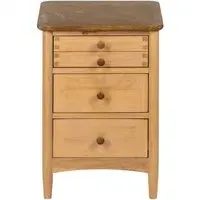 Grace 3 Drawer Bedside Cabinet - Natural Oak