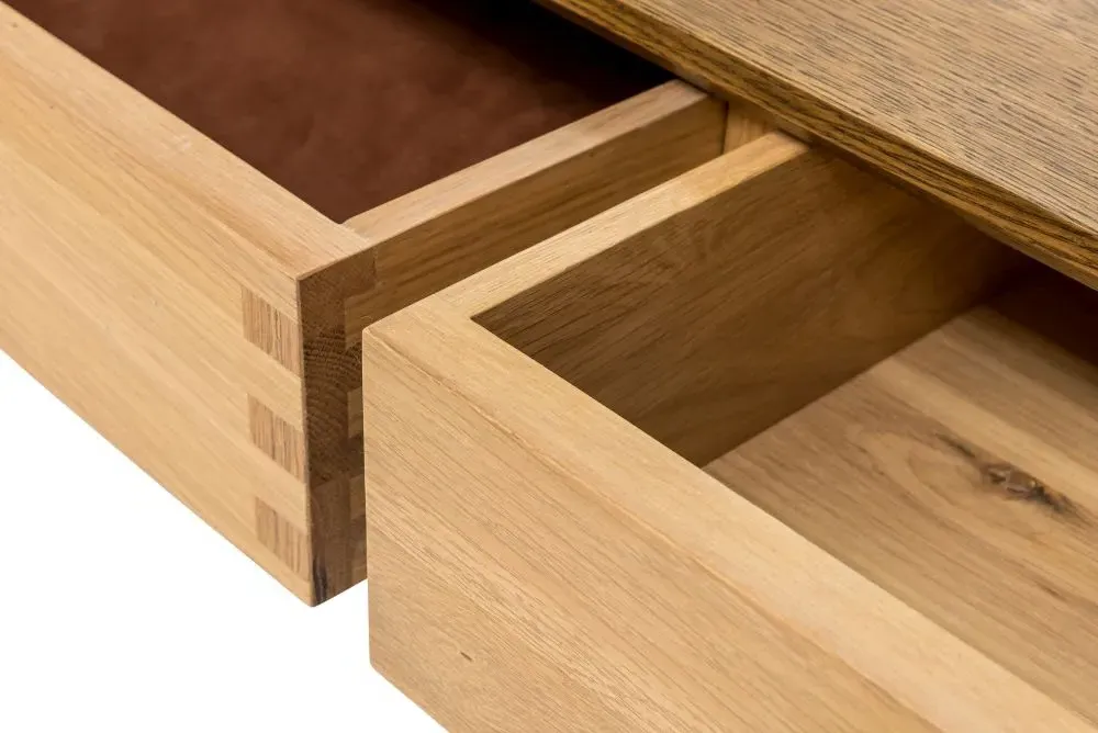 Grace 3 Drawer Dressing Table with Mirror - Natural Oak