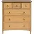 Grace 3 Over 3 Drawer Chest - Natural Oak
