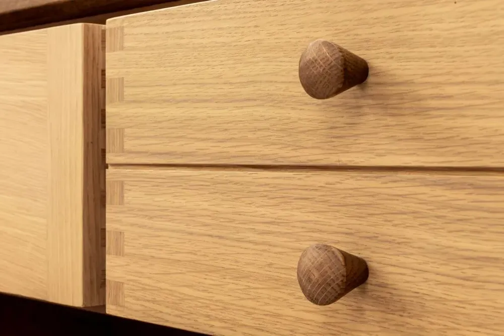 Grace 3 Over 4 Wide Drawer Chest - Natural Oak