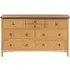Grace 3 Over 4 Wide Drawer Chest - Natural Oak