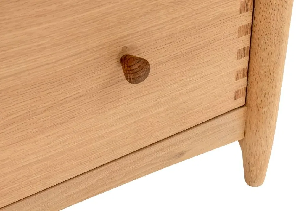 Grace Natural Oak 2 Door 1 Drawer Wardrobe - Natural