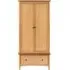 Grace Natural Oak 2 Door 1 Drawer Wardrobe - Natural