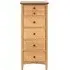 Grace Natural Oak 5 Drawer Chest - Natural Matte Lacquer