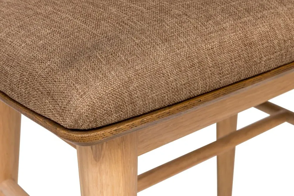 Grace Natural Oak Dressing Stool - Natural, Oak