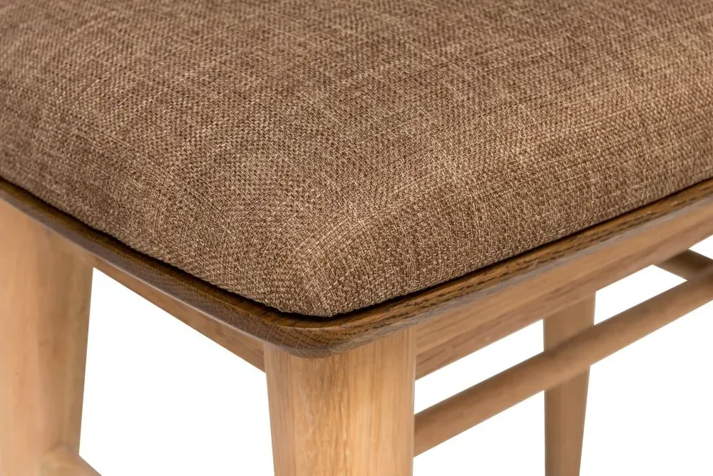 Grace Natural Oak Dressing Stool - Natural, Oak