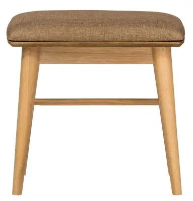 Grace Natural Oak Dressing Stool - Natural, Oak image
