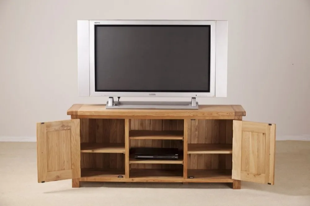 Kent Large TV Unit - Medium Brushed Oil, Oak