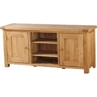 Kent Large TV Unit - Medium Brushed Oil, Oak