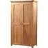 Kent Oak 2 Door Wardrobe - Medium Brushed Oil