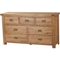 Kent Oak 3+4 Drawer Chest - Oak