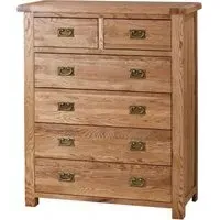 Kent Oak 4+2 Drawer Chest - Oak