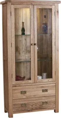 Kent Oak Display Cabinet - Medium Brushed Oil image