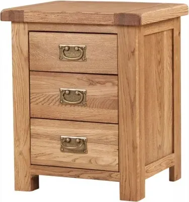 Kent Oak Drawer Bedside Cabinet - Medium Brushed Oil image