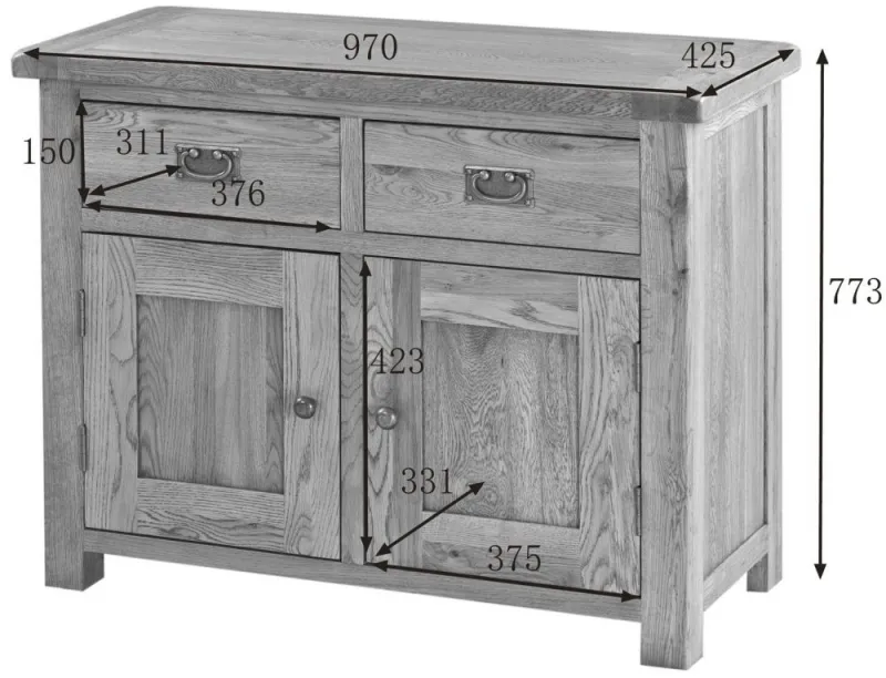 Kent Oak Dresser - Medium Brushed Oil