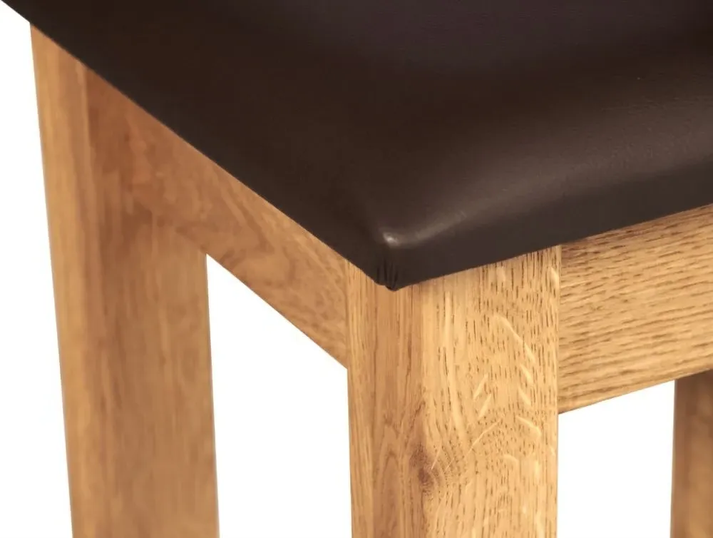 Kent Oak Dressing Stool - Medium Brushed Oil