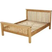 Kent Oak High Foot End Bed - Medium Brushed Oil