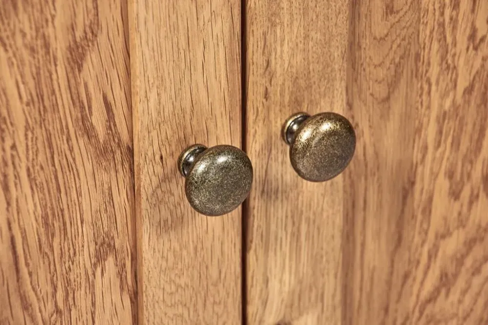 Kent Oak Large Corner TV Unit - Medium Brushed Oil