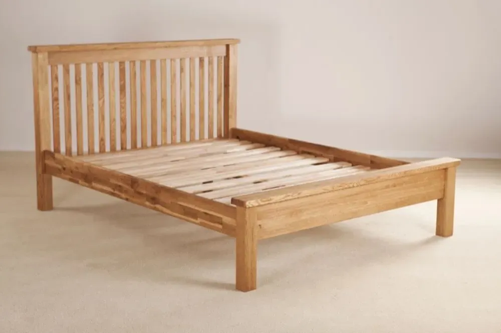 Kent Oak Low Foot End Bed - Medium Brushed Oil
