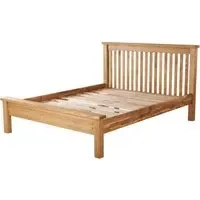 Kent Oak Low Foot End Bed - Medium Brushed Oil