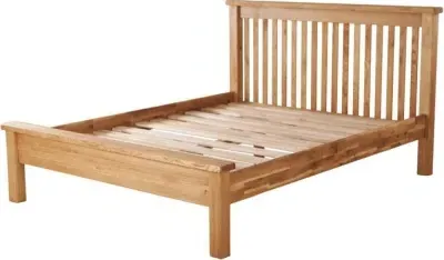 Kent Oak Low Foot End Bed - Medium Brushed Oil