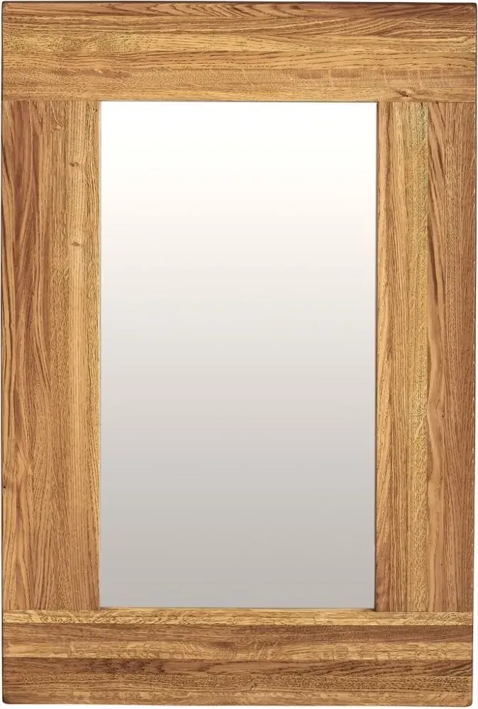 Kent Oak Rectangular Wall Mirror - Medium Brushed Oil