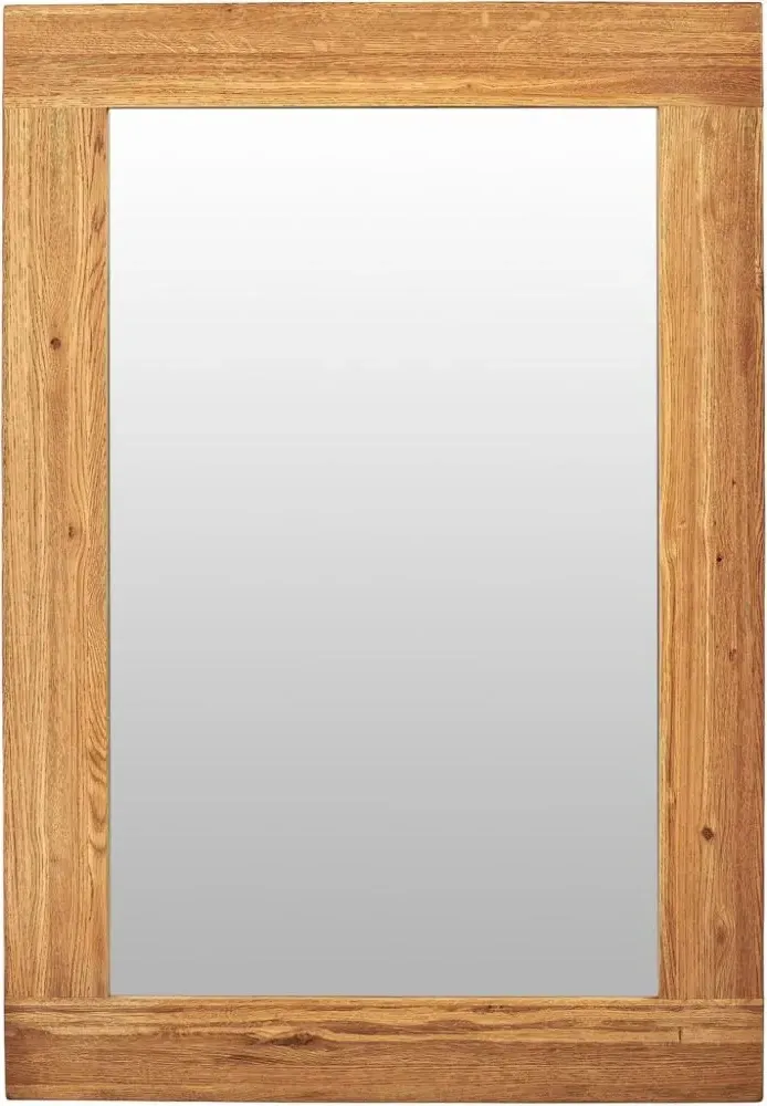 Kent Oak Rectangular Wall Mirror - Medium Brushed Oil
