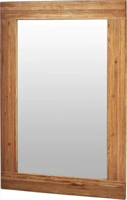 Kent Oak Rectangular Wall Mirror - Medium Brushed Oil