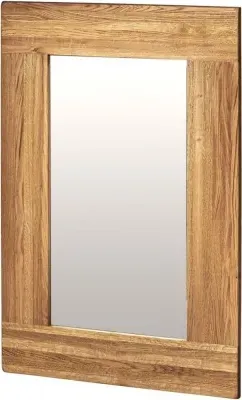 Kent Oak Rectangular Wall Mirror - Medium Brushed Oil image