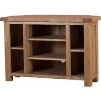 Kent Oak Small Corner TV Unit - Medium Brushed Oil, Oak