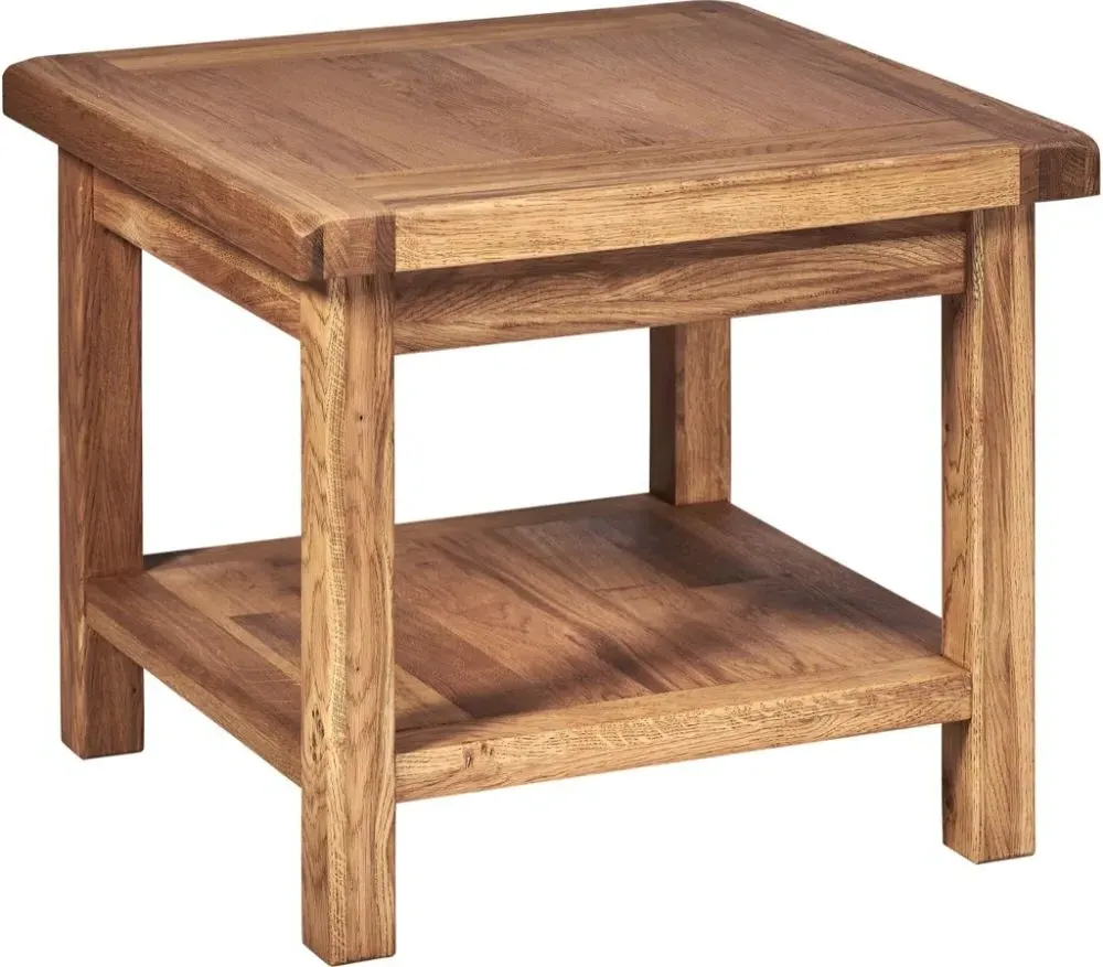 Kent Oak Square Side Table - Medium Brushed Oil