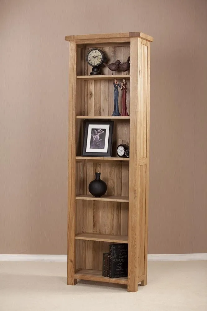 Kent Oak Tall Bookcase - Medium Brushed Oil