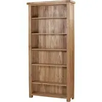 Kent Oak Tall Wide Bookcase - Medium Brushed Oil