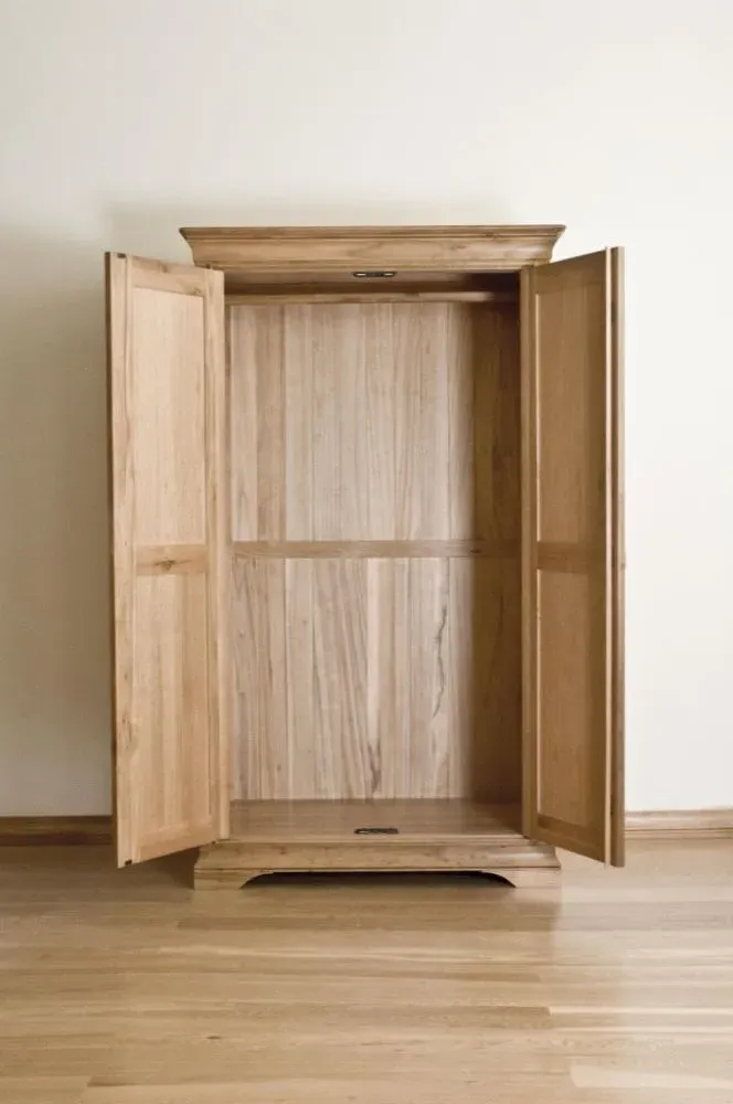 Lyon Oak 2 Door Wardrobe - Lacquer, Oak