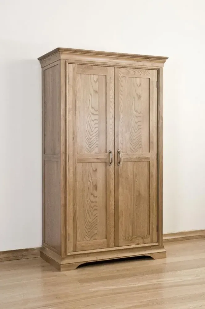 Lyon Oak 2 Door Wardrobe - Lacquer, Oak