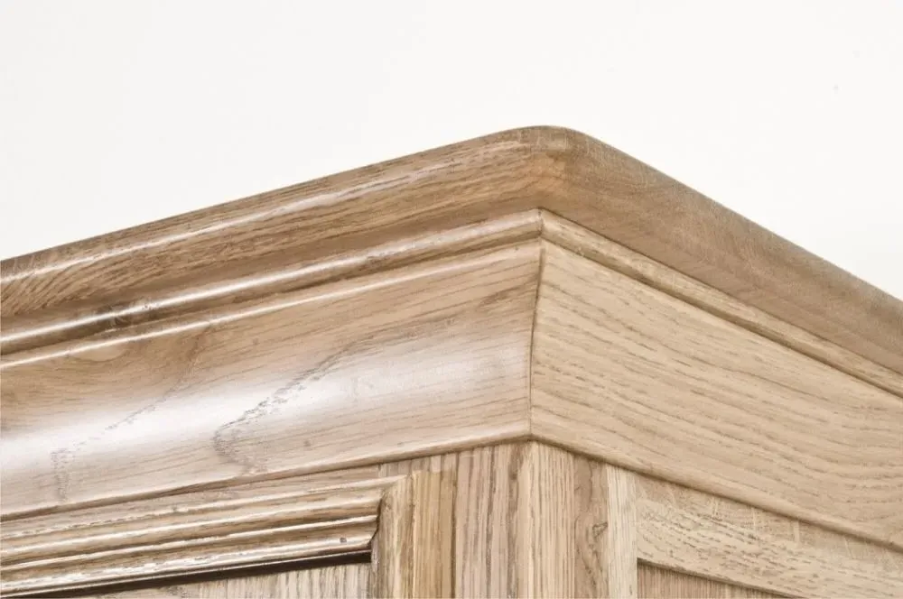 Lyon Oak 2 Door Wardrobe - Lacquer, Oak