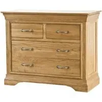 Lyon Oak 2+2 Drawer Chest - Lacquer