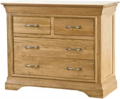 Lyon Oak 2+2 Drawer Chest - Lacquer image