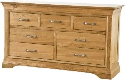 Lyon Oak 3+4 Drawer Chest - Oak image