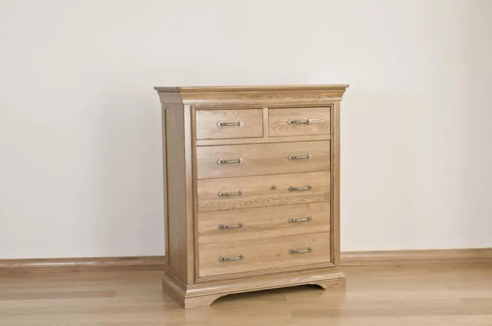 Lyon Oak 4+2 Drawer Chest - Oak