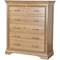 Lyon Oak 4+2 Drawer Chest - Oak